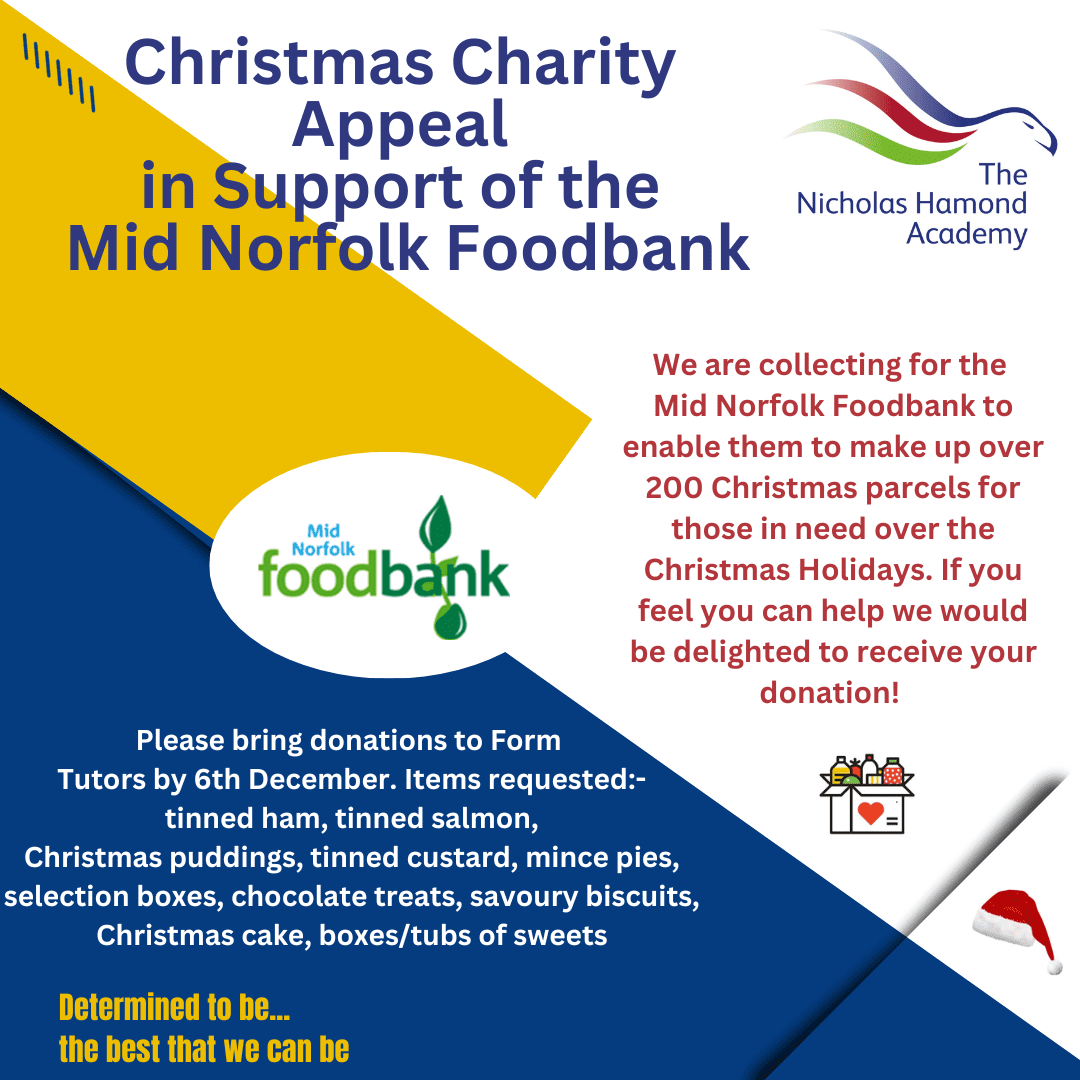 TNHA Christmas Appeal - Mid Norfolk Foodbank