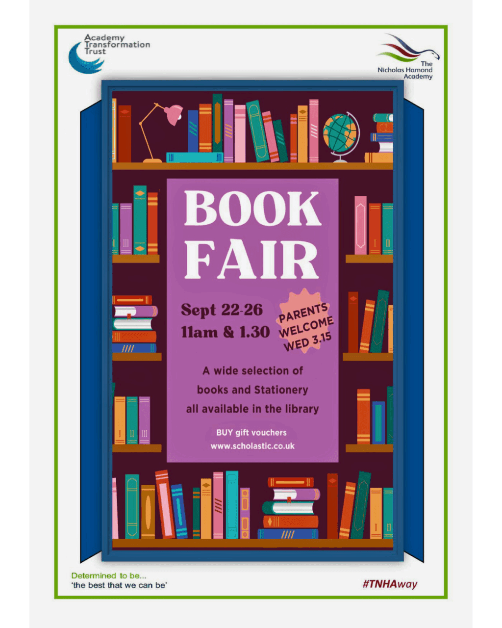 TNHA Book Fair - 22nd to 26th September